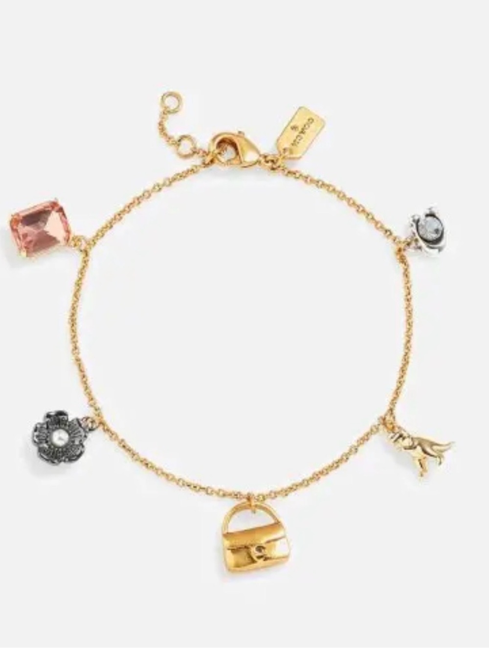 Mini Handbag Charm Bracelet and Tabby Stud Earrings matching set. - Picture 4 of 6